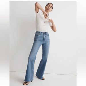 NWT Madewell Petite Perfect Vintage flare in Tarlow wash size 26P